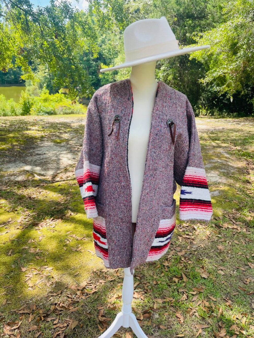 Rare Vintage Cowboy Connection Angel Fire Navajo Aztec Jacket